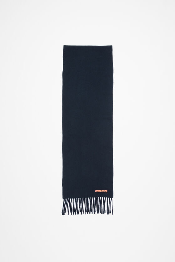 (image for) High-Performance Fringe wool scarf - skinny